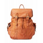 №224 Italian leather backpack with cover for men and women