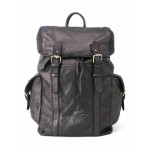 №224 Italian leather backpack with cover for men and women