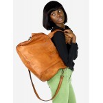 №13 "Tone" Soft leather tote bag women's. Italian leather tote bag