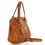 №24 "Bodo" Stylish laptop leather shoulder bag for ladies. 14'' laptop