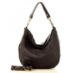№48 "Line" Woven hobo bag soft leather for ladies