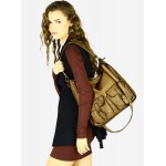 №52 "Vilde" Sac de ville - crossbody tote bag cuir pour femme de style Safari. Idéal comme sac de cours.