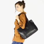 №71 "Louise" Leather Shopper Bag with High Handles