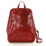 №79 "Jade" Small women's backpack leather in black, brown or red