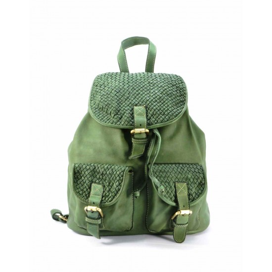  №225 Art Italian Leather City Backpack for Women & Men