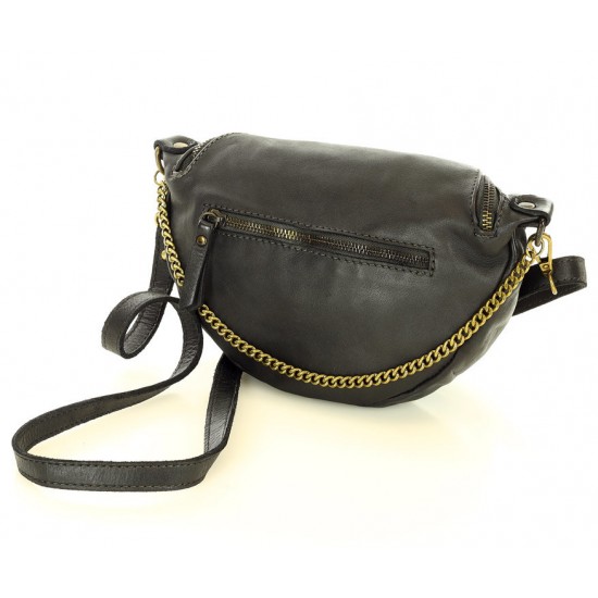 №1B "Gorte" Genuine Leather Belt Bag - Festival Bum Bag - Waist Bag for Women